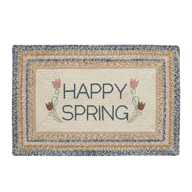 Kaila Happy Spring Jute Braided Rug Rect. with Rug Pad 20